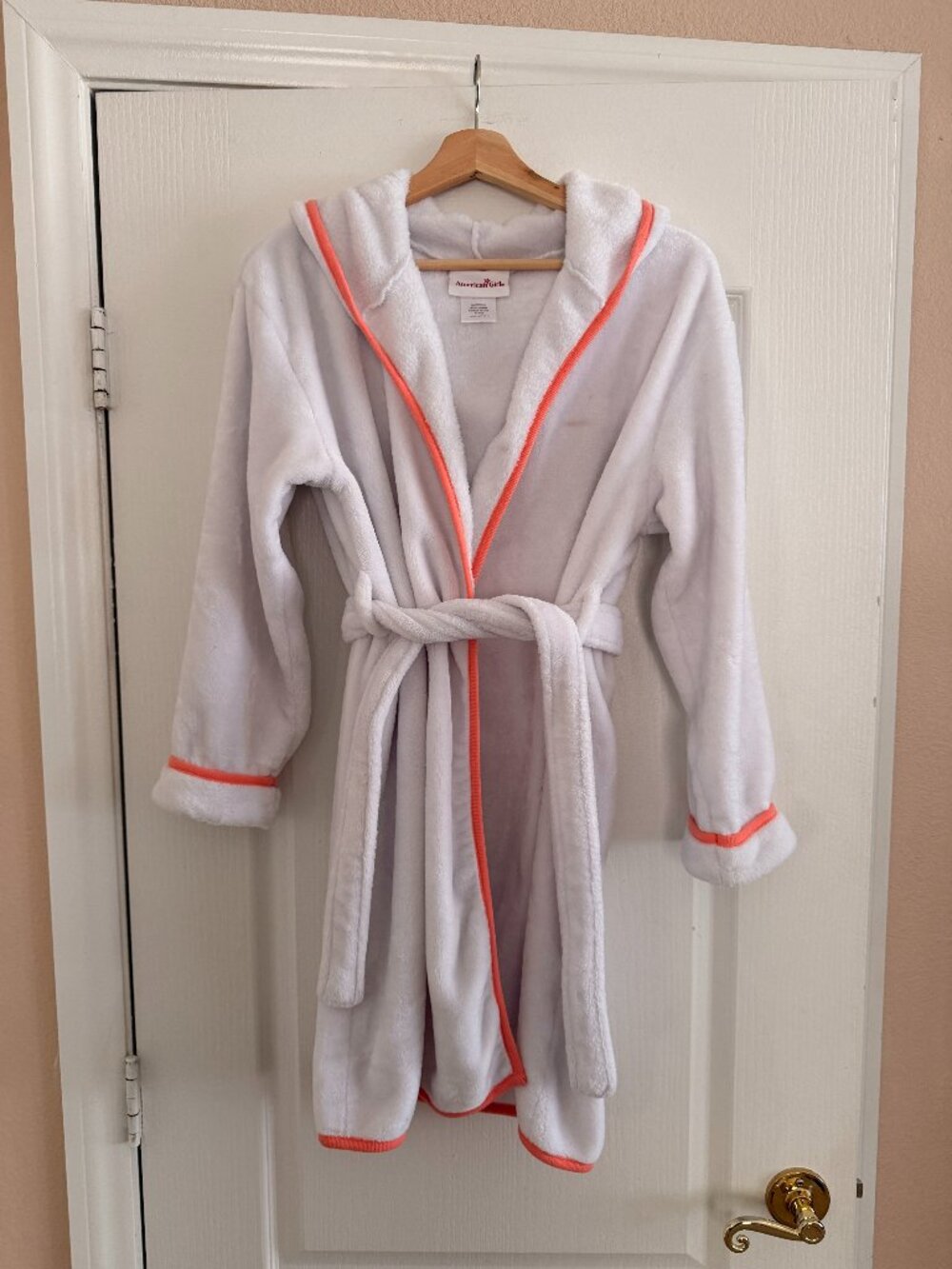 American Girl Doll Pampered Pup Robe - Girl's Sz. L